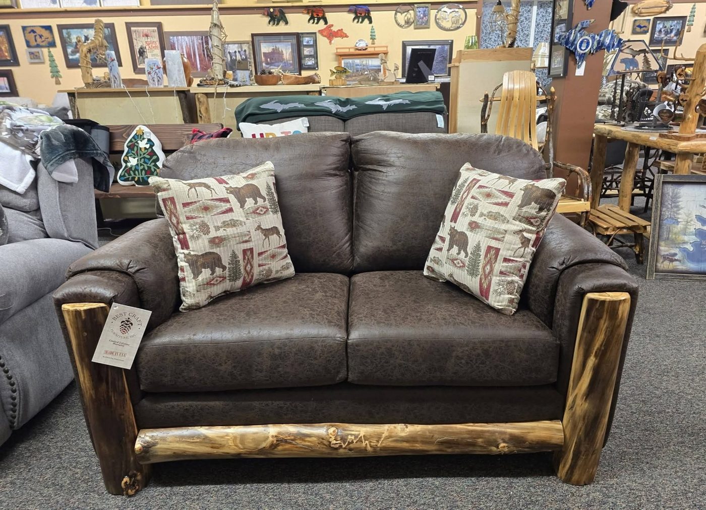 Aspen Loveseat in Colt Brown