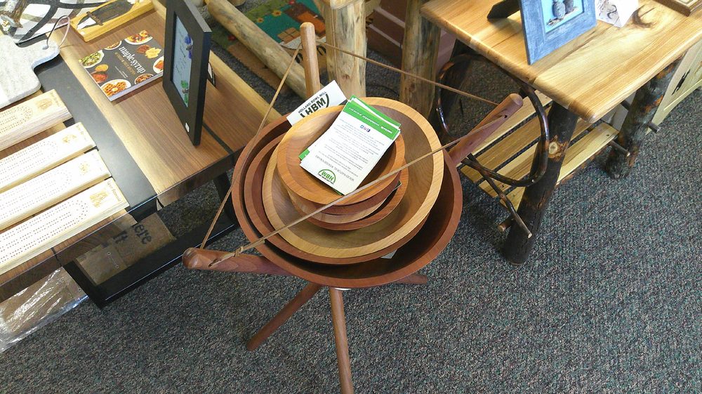 Nested hand-turned wooden bowls